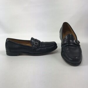 Allen Edmonds Fairmont Pinch Buckle Loafer Black Mens 10 B Dress Casual Shoe USA